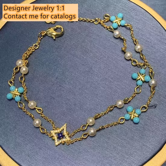 Louis's Vuitton's Jewelry Wholesale Lv's Replica Luxury Tiffany's Jewelry Chain Chain Versace's Brand Gucci's Jewelry Designer Cartier's Prada's.