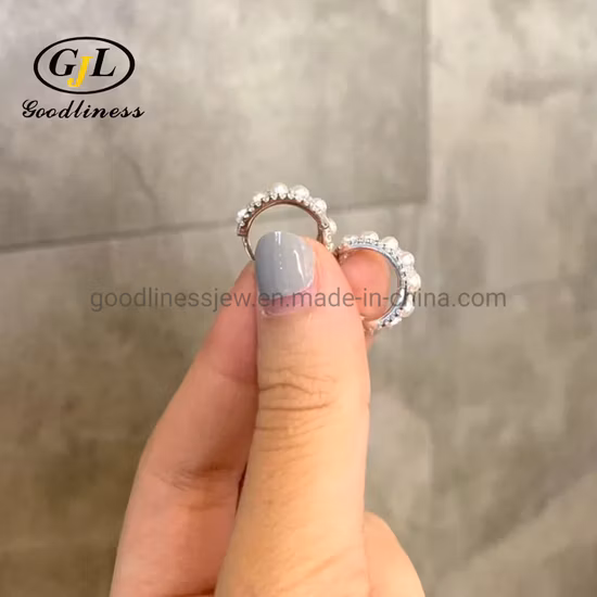 Boucles d'oreilles rondes en perles d'eau douce pour femmes, petite taille, vente en gros