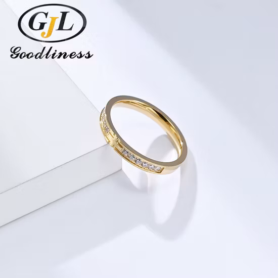 Bijoux de créateur de haute qualité pour hommes et femmes, bague en titane et acier inoxydable pour Couple
